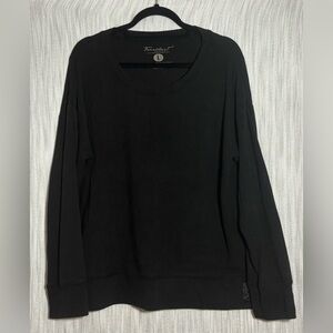 Elegant Black Sweatshirt by Faceplant Dreams